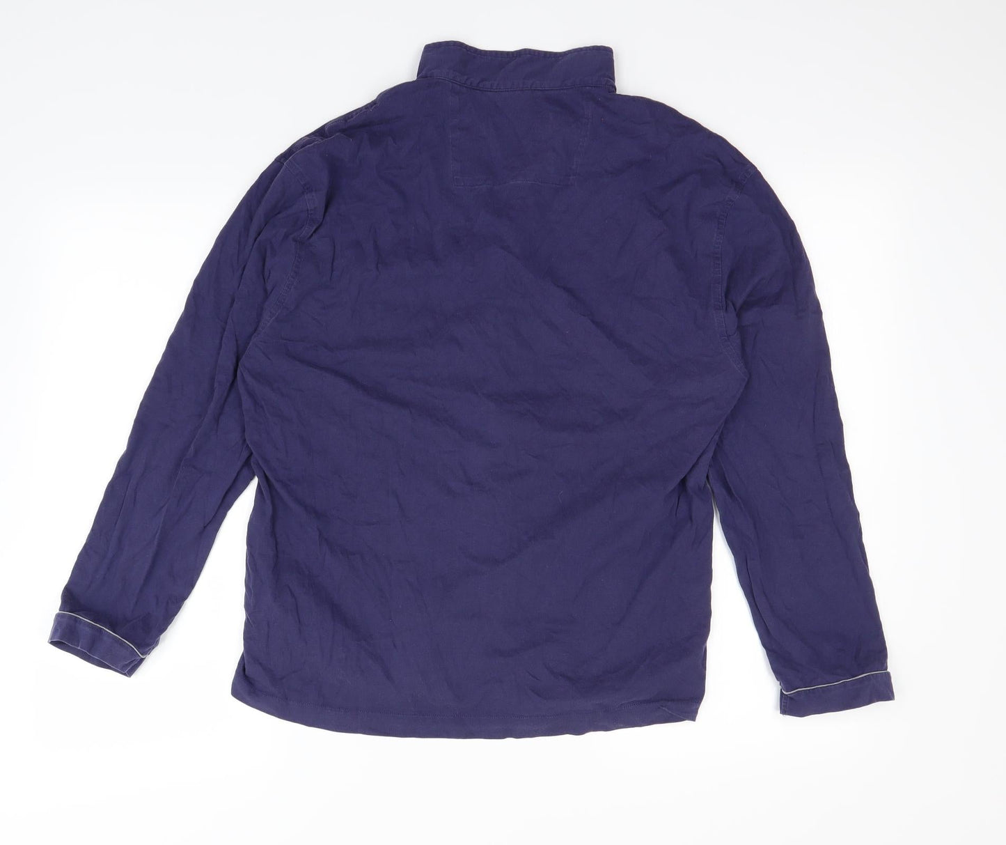 Womens UK Size S Preworn Purple Basic Button-Up