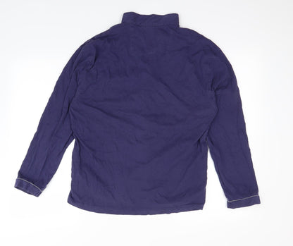 Womens UK Size S Preworn Purple Basic Button-Up