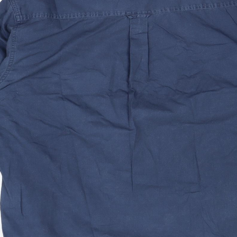 Mens UK Collar Size M Preworn Smart Blue  Dress Shirt