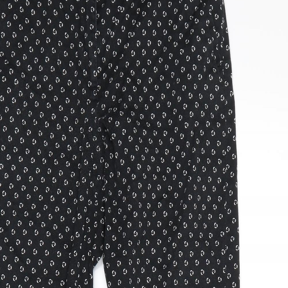 Womens UK Size 6 H&M Regular Fit Dress Pants Black Trousers
