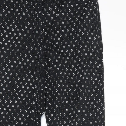 Womens UK Size 6 H&M Regular Fit Dress Pants Black Trousers