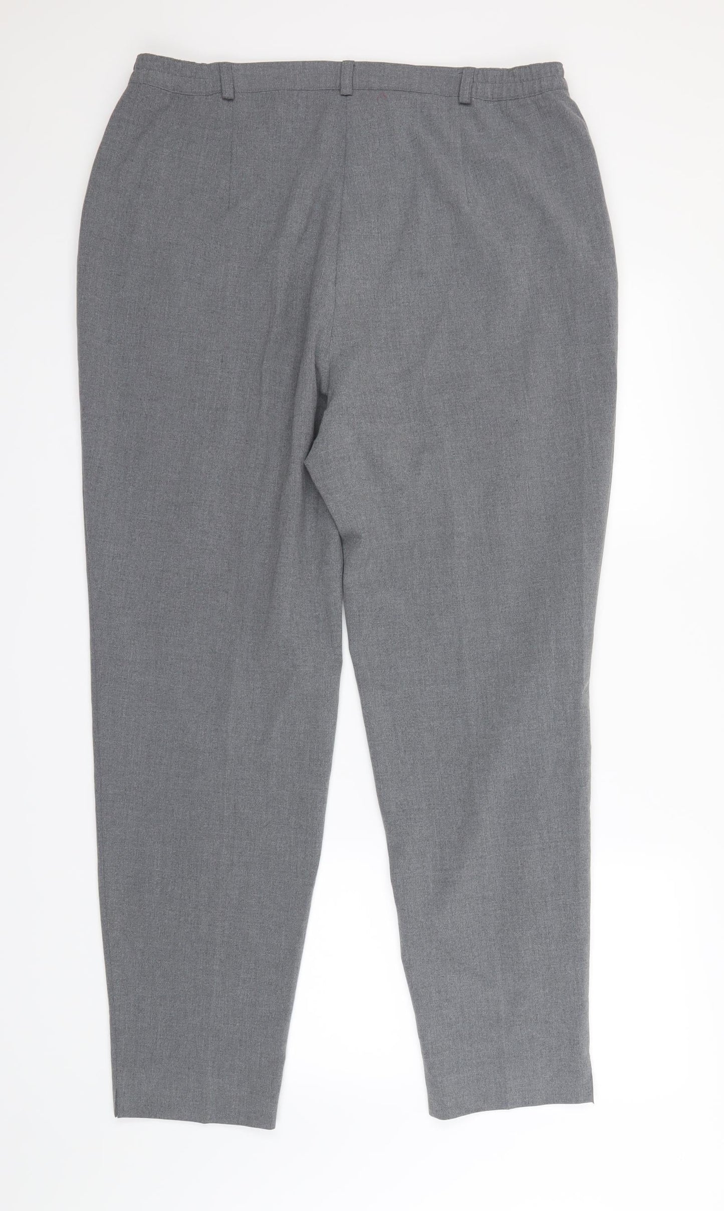 Extra Elegance Womens Grey   Dress Pants Trousers Size 20 L30 in