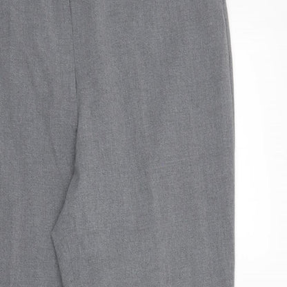 Extra Elegance Womens Grey   Dress Pants Trousers Size 20 L30 in