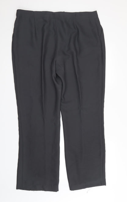 Womens UK Size 20 Klass Collection Regular Fit Dress Pants Grey Trousers