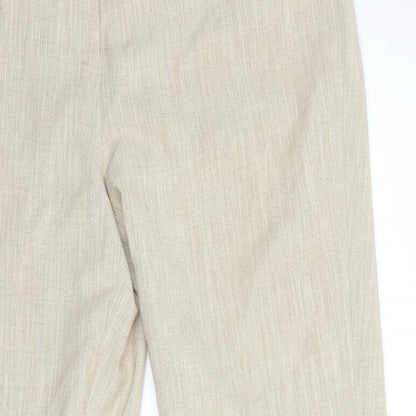 First Avenue Womens Beige   Dress Pants Trousers Size 16 L28 in