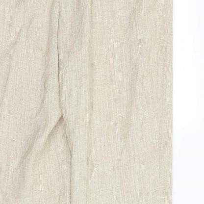 First Avenue Womens Beige   Dress Pants Trousers Size 16 L28 in
