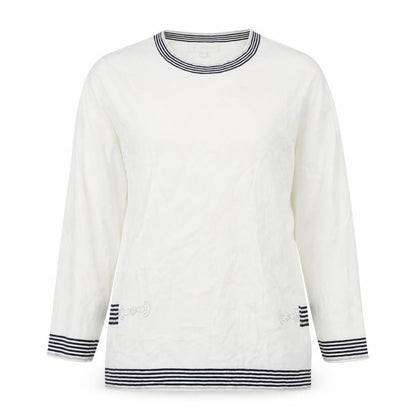 Bluoltre Womens White   Basic T-Shirt Size M