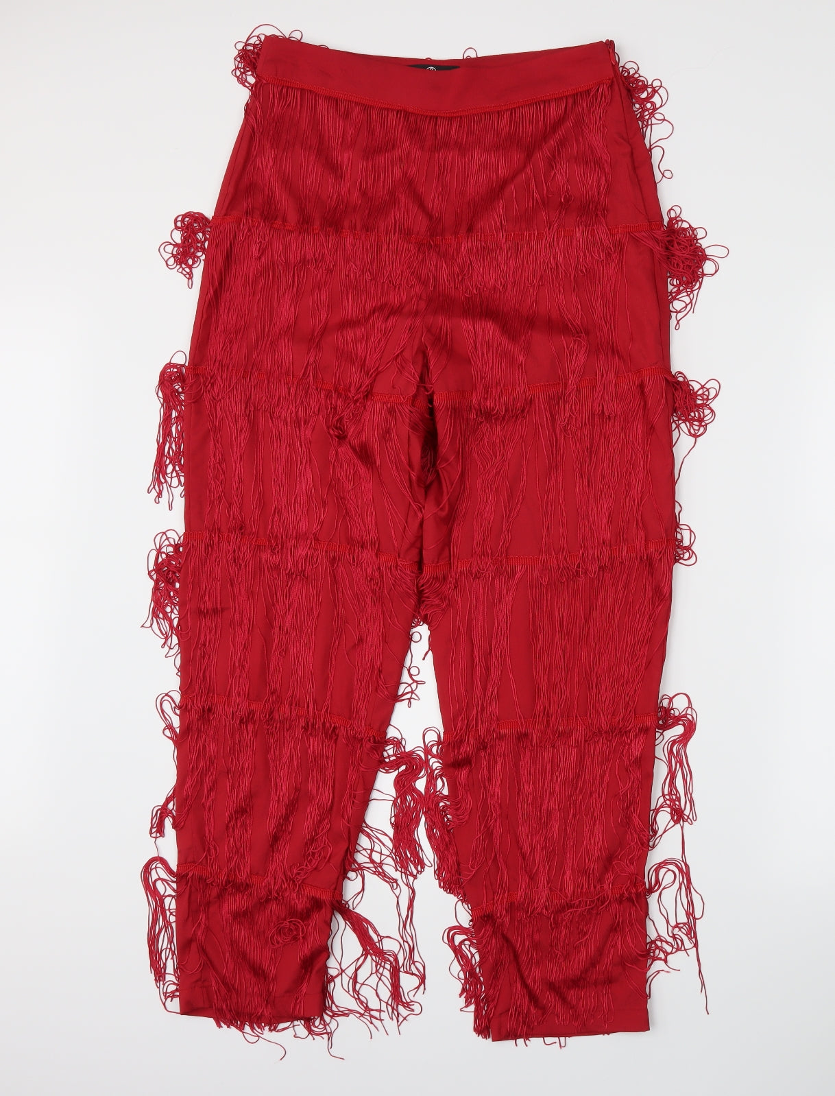 Missguided Womens Red   Trousers  Size 10 L20.5 in