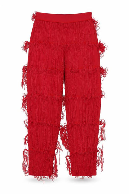 Missguided Womens Red   Trousers  Size 10 L20.5 in