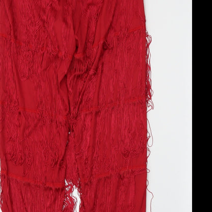 Missguided Womens Red   Trousers  Size 10 L20.5 in