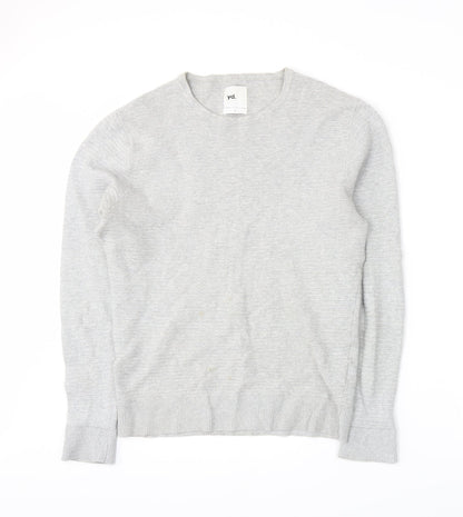 yd. Mens Grey  Knit Pullover Jumper Size L
