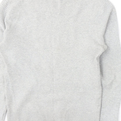 yd. Mens Grey  Knit Pullover Jumper Size L
