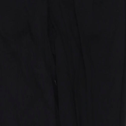 Womens UK Size M Marks and Spencer Regular Fit  Black Trousers