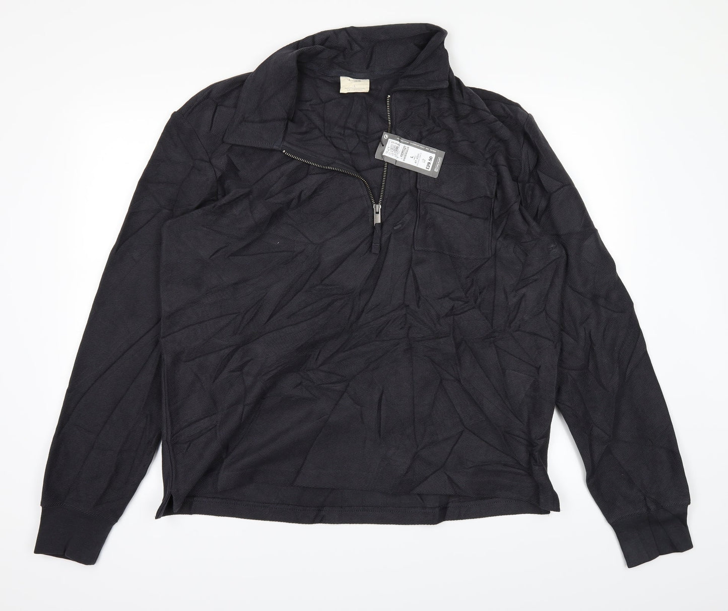 Marks and Spencer Mens Black   Pullover Jumper Size L