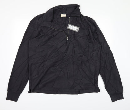 Marks and Spencer Mens Black   Pullover Jumper Size L