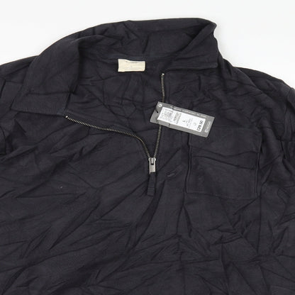 Marks and Spencer Mens Black   Pullover Jumper Size L