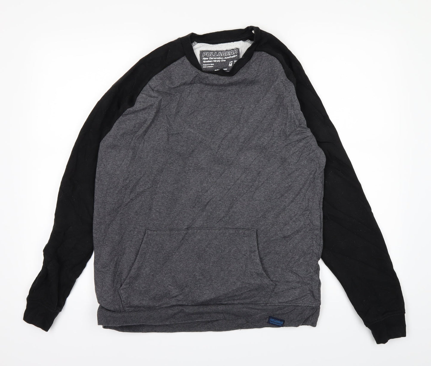 Pull&Bear Mens Grey   Pullover Jumper Size M