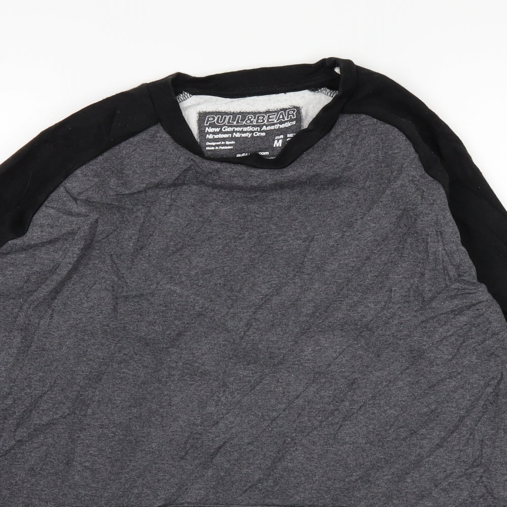 Pull&Bear Mens Grey   Pullover Jumper Size M