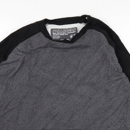 Pull&Bear Mens Grey   Pullover Jumper Size M