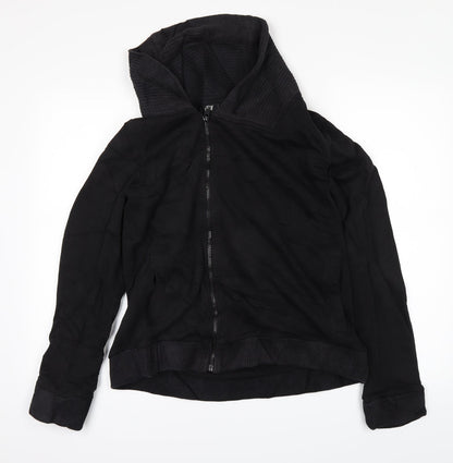 H&M Womens Black   Full Zip Jumper Size M