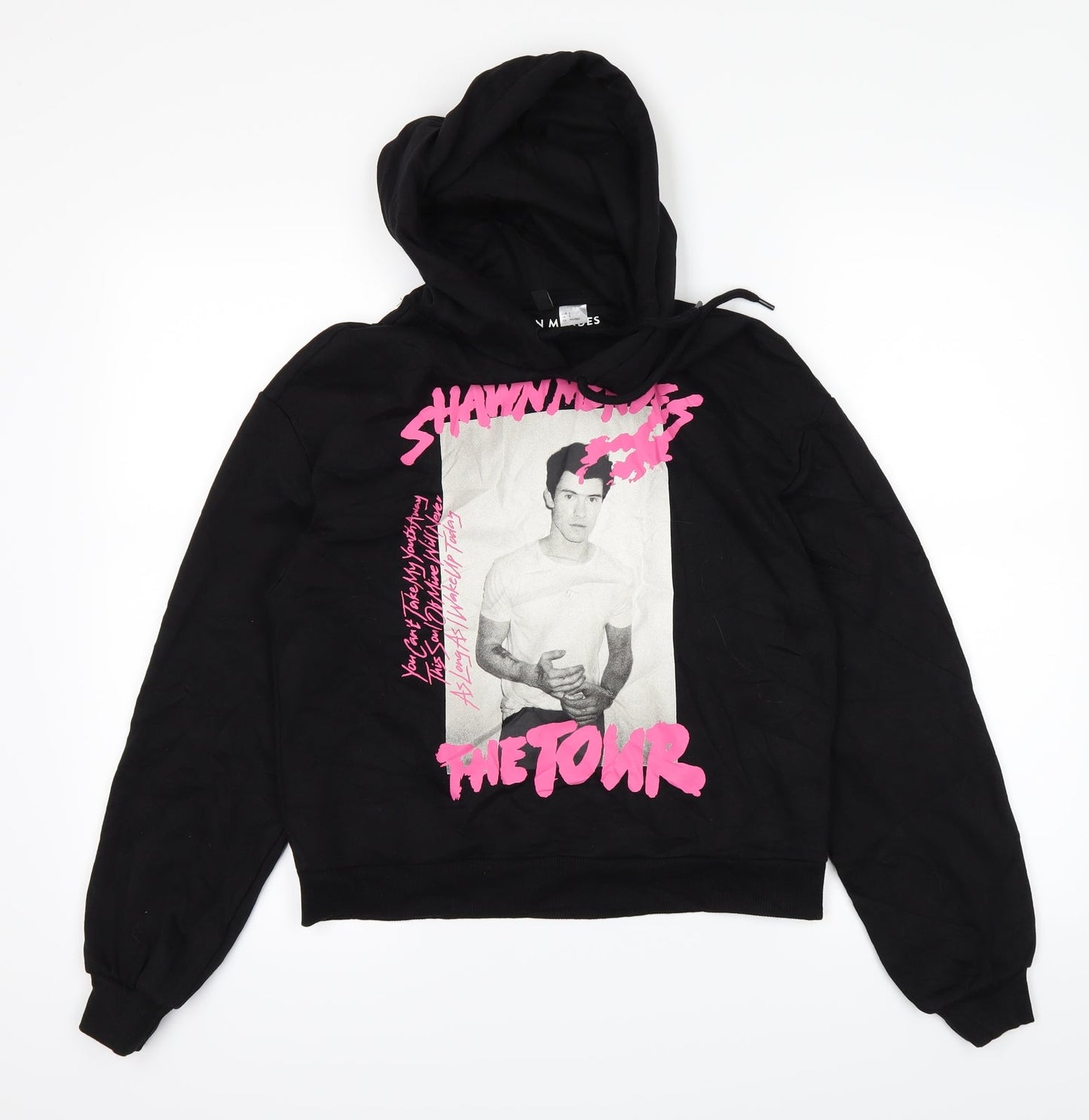 H&M Womens Black   Pullover Hoodie Size S