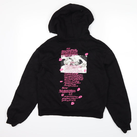 H&M Womens Black   Pullover Hoodie Size S