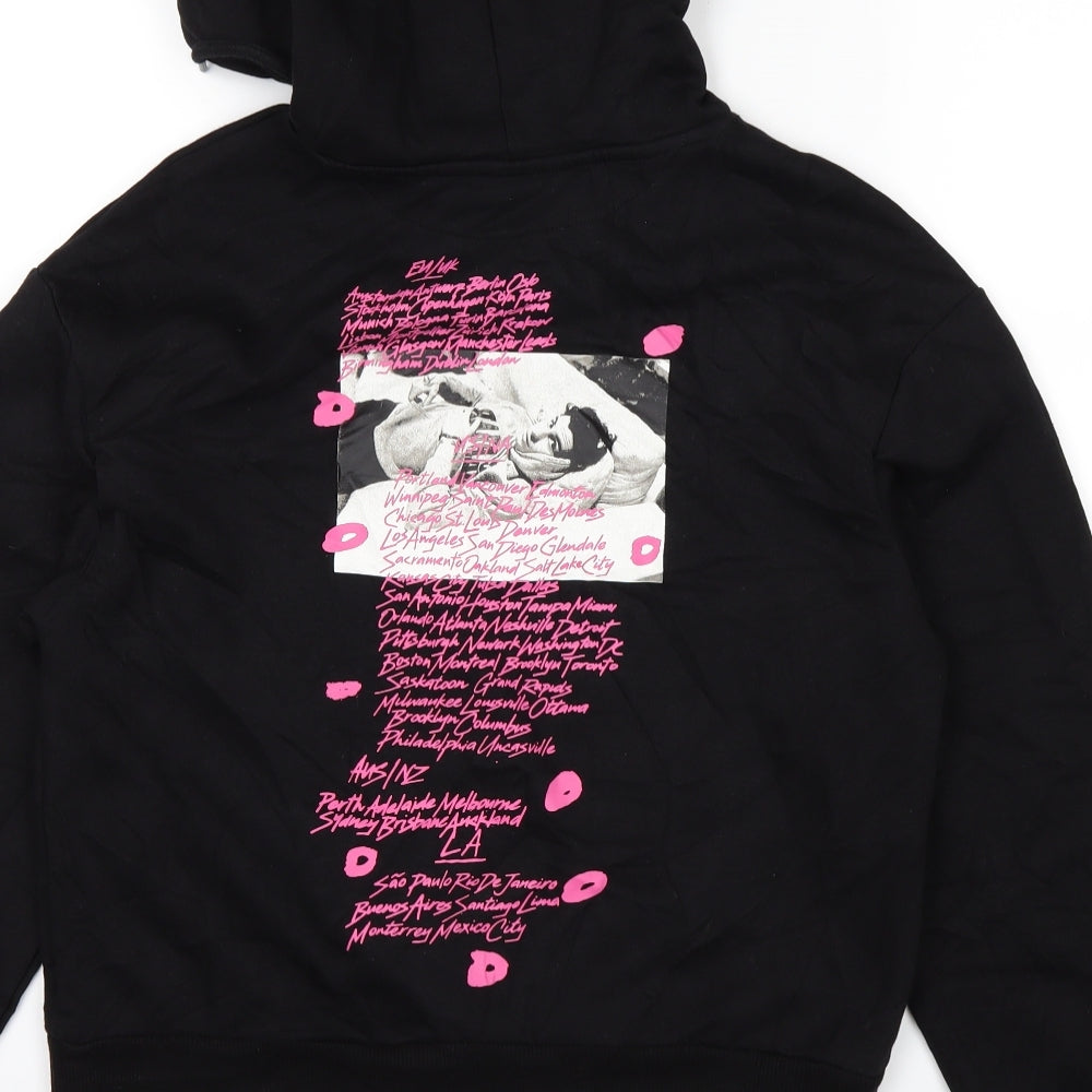 H&M Womens Black   Pullover Hoodie Size S