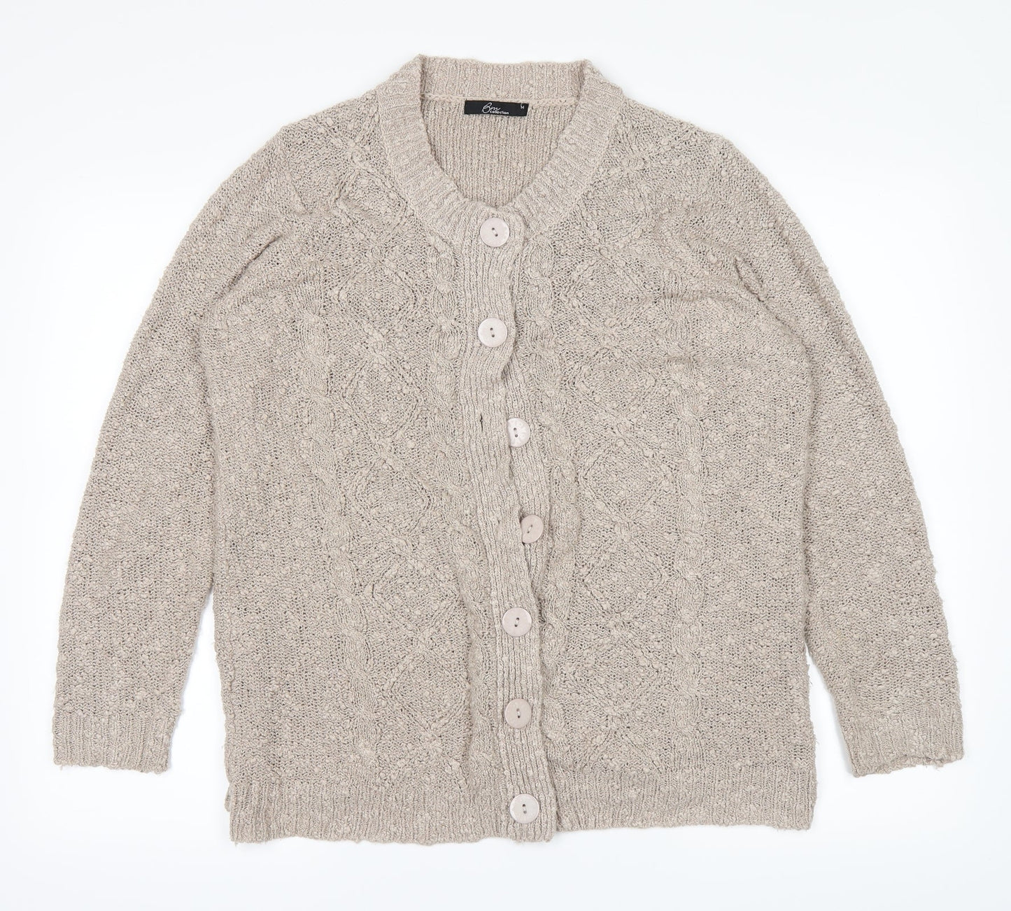 BM Womens Brown   Cardigan Jumper Size M