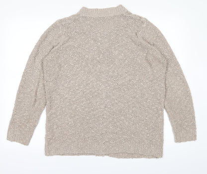 BM Womens Brown   Cardigan Jumper Size M