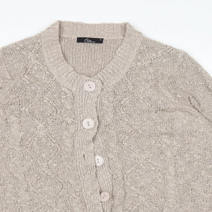BM Womens Brown   Cardigan Jumper Size M
