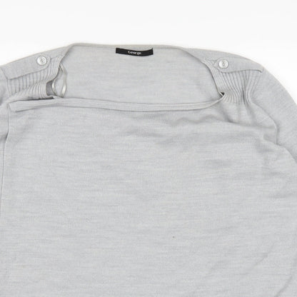George Womens Grey   Cardigan Jumper Size 14