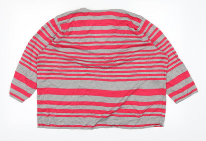 Womens UK Size L BM Red Basic T-Shirt