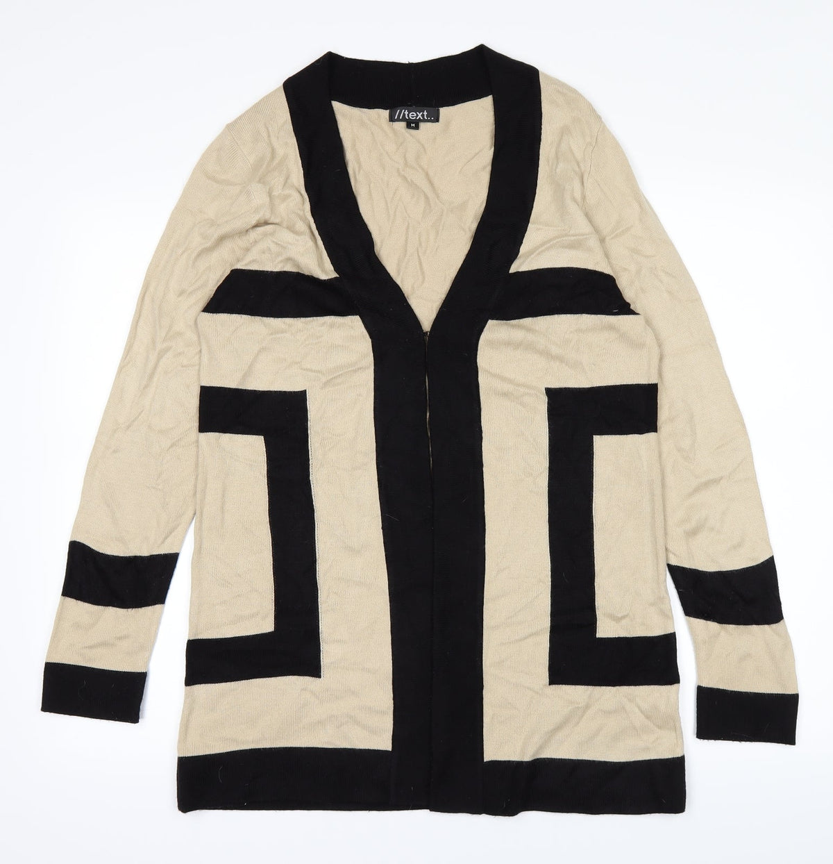 //text Womens Brown   Cardigan Jumper Size M