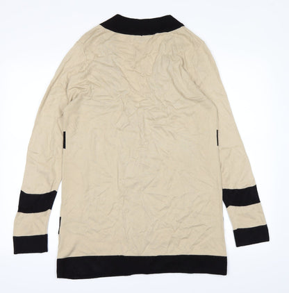 //text Womens Brown   Cardigan Jumper Size M