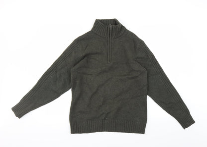 Avenue Mens Green   Pullover Jumper Size M