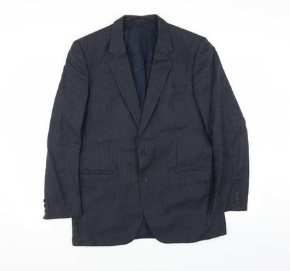 Sheltons Mens Blue   Jacket Suit Jacket Size 38