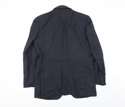 Sheltons Mens Blue   Jacket Suit Jacket Size 38