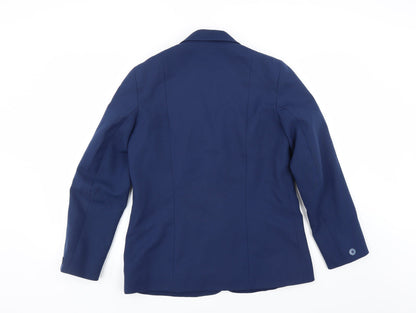 Womens UK Size 14 Preworn Regular Blue Suit Jacket