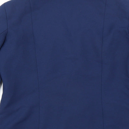 Womens UK Size 14 Preworn Regular Blue Suit Jacket