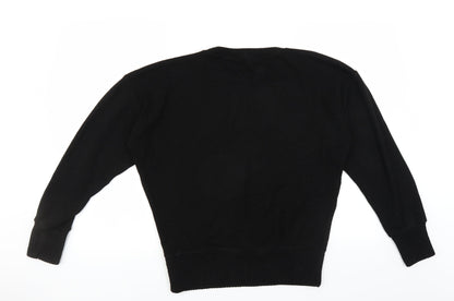 Boohoo Womens Black   Pullover Jumper Size M