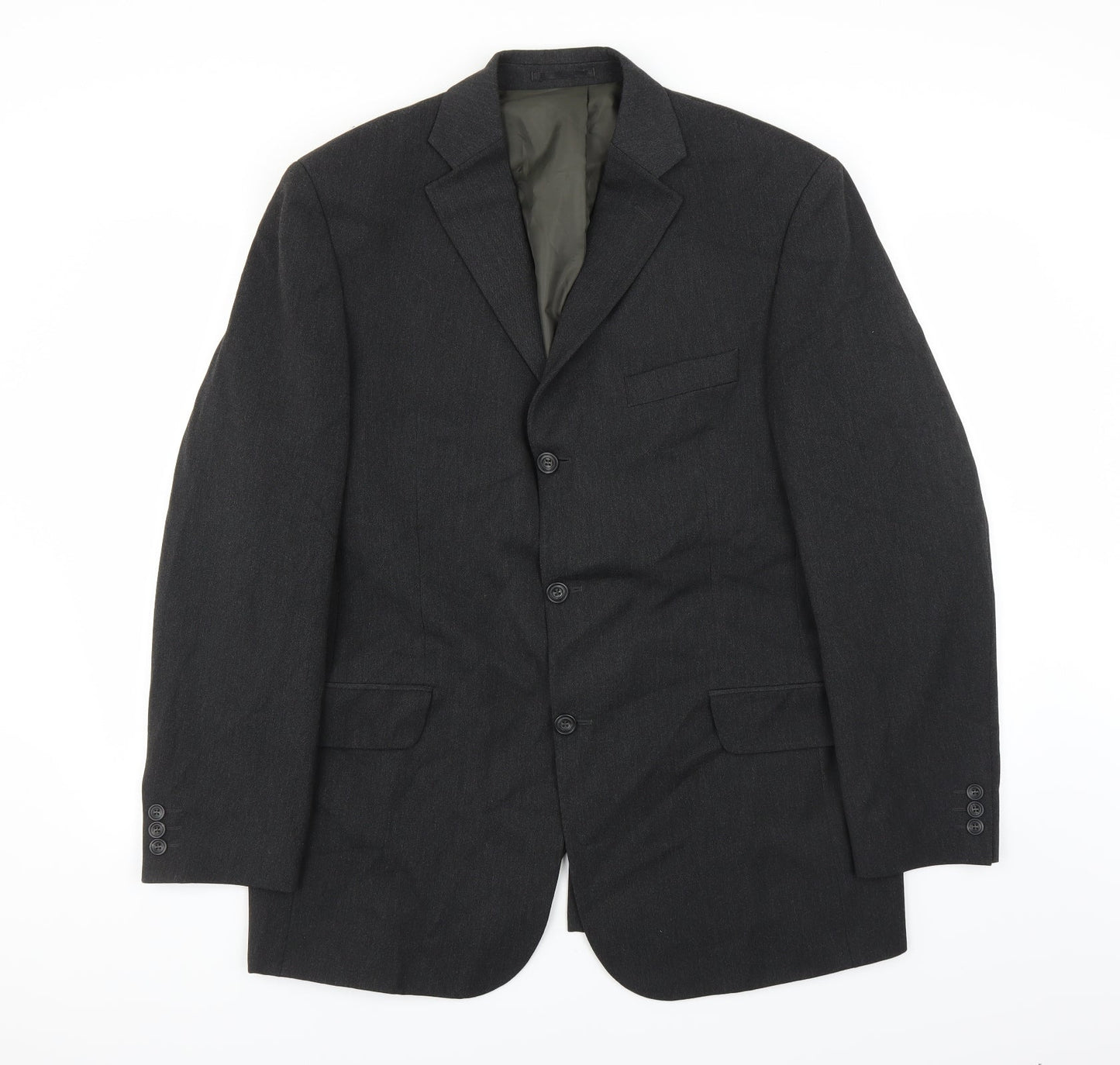 Mens UK Size 44 Preworn Regular Grey Suit Jacket
