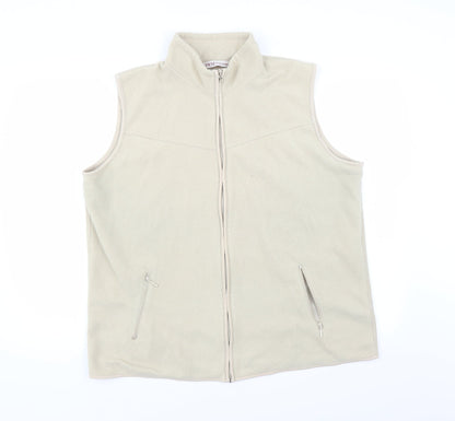 EWM Womens Beige   Full Zip Jumper Size XL