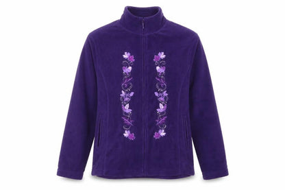pure and natural Womens Purple   Full Zip Jumper Size M