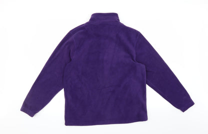 pure and natural Womens Purple   Full Zip Jumper Size M