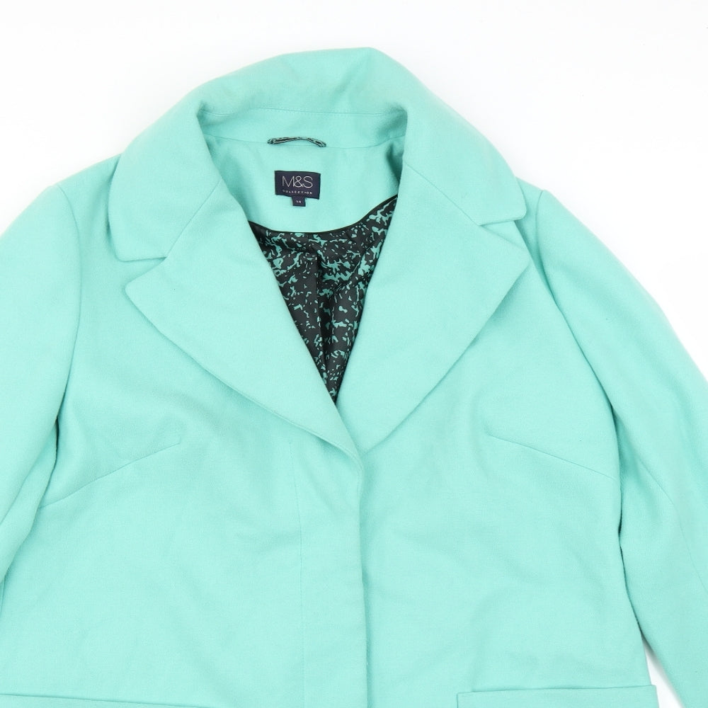 Womens UK Size 14 Marks and Spencer Green Jacket