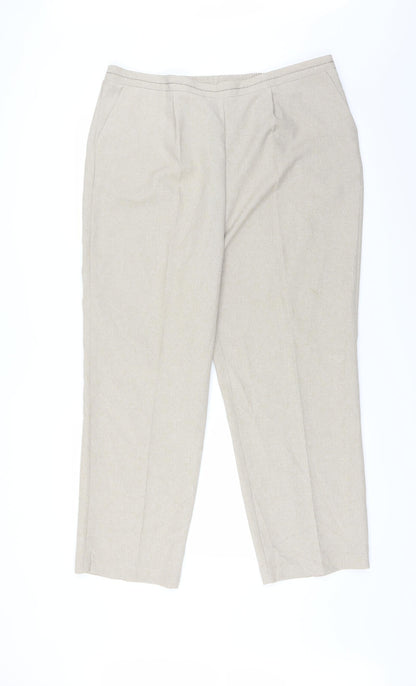 BM  Womens Beige   Trousers  Size 18 L26 in