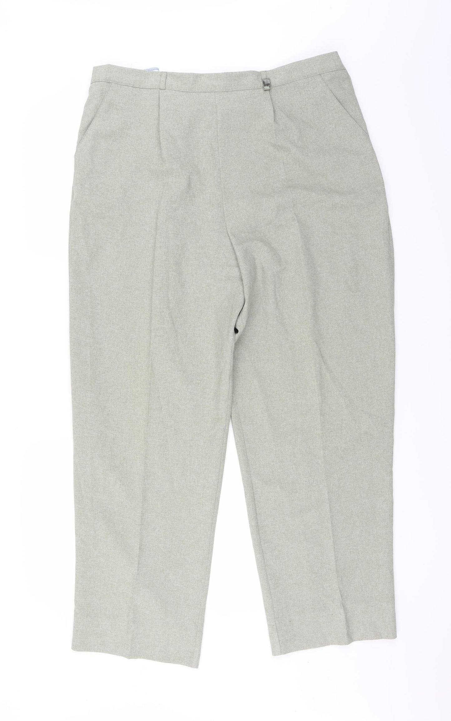 Womens UK Size 20 Classic Regular Fit  Green Trousers