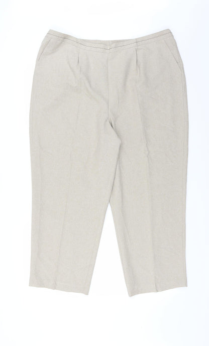 Womens UK Size 20 Le Bon Marché Regular Fit  Beige Trousers