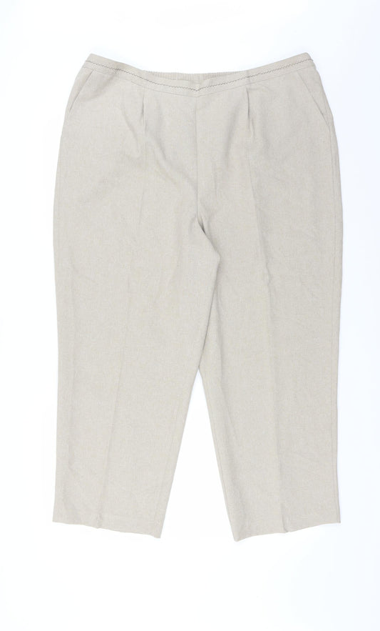 Womens UK Size 20 Le Bon Marché Regular Fit  Beige Trousers