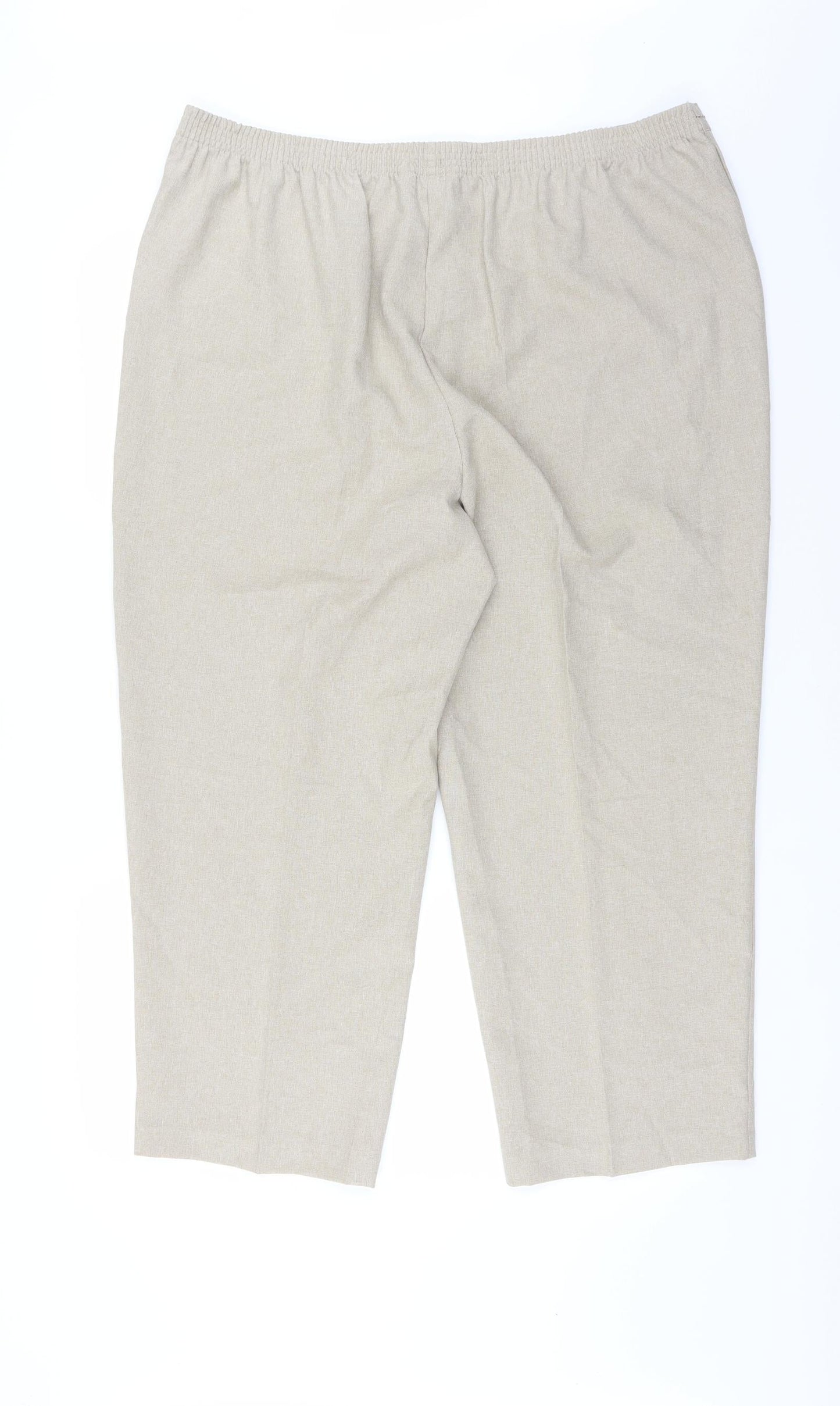 Womens UK Size 20 Le Bon Marché Regular Fit  Beige Trousers